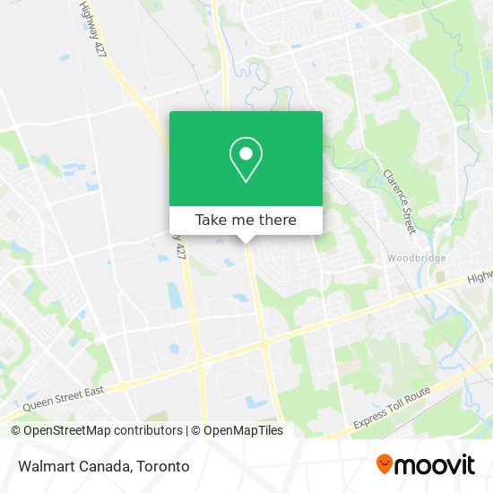 Walmart Canada map
