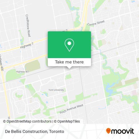 De Bellis Construction map