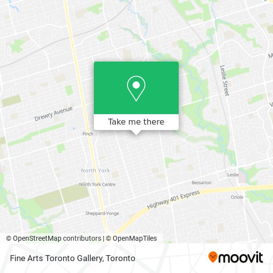 Fine Arts Toronto Gallery map