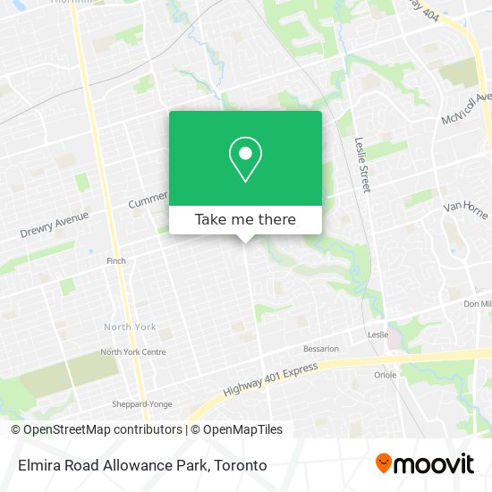 Elmira Road Allowance Park map