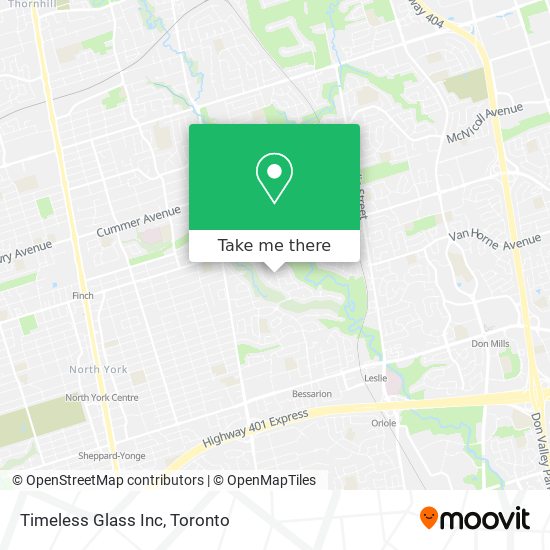 Timeless Glass Inc map