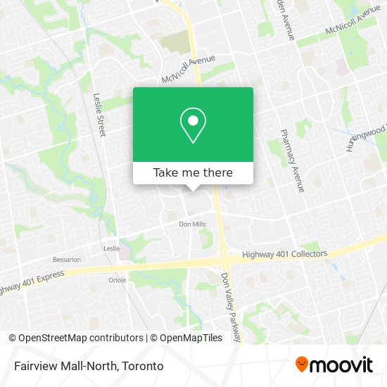 Fairview Mall-North map