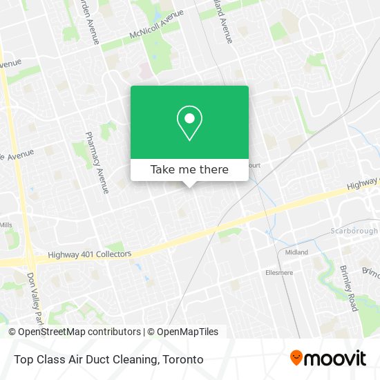Top Class Air Duct Cleaning map