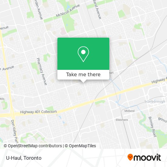 U-Haul map