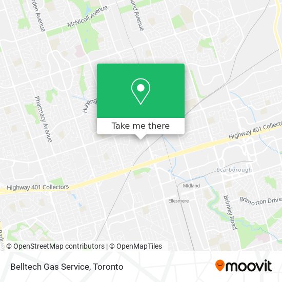 Belltech Gas Service map