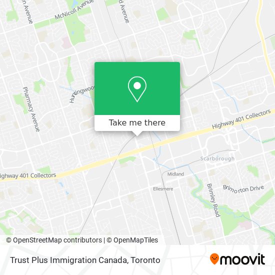 Trust Plus Immigration Canada map