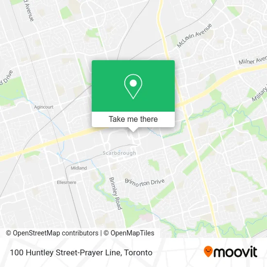 100 Huntley Street-Prayer Line map