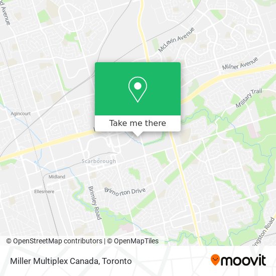 Miller Multiplex Canada map