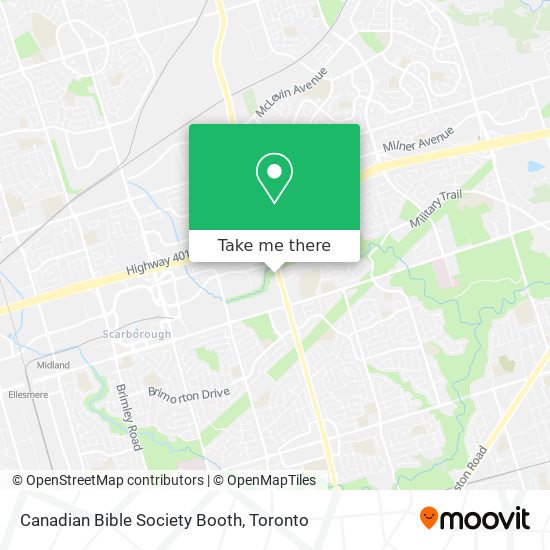 Canadian Bible Society Booth map