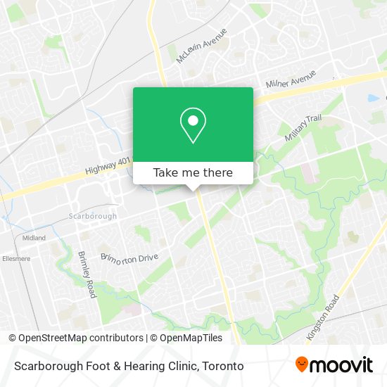 Scarborough Foot & Hearing Clinic map
