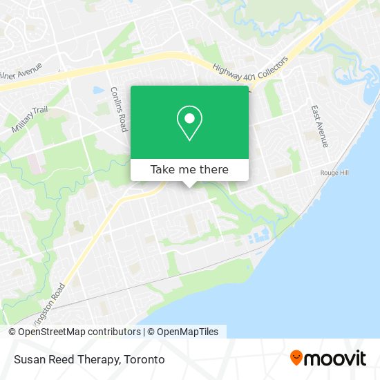 Susan Reed Therapy map