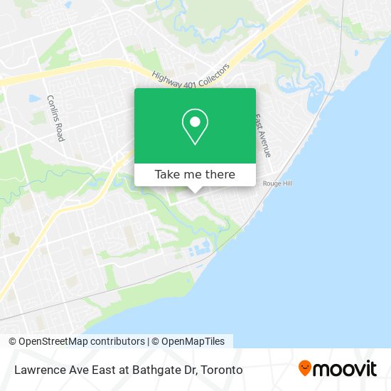 Lawrence Ave East at Bathgate Dr map