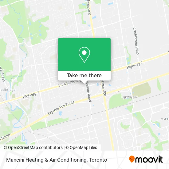 Mancini Heating & Air Conditioning map