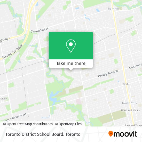 Toronto District School Board map