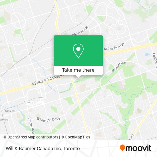 Will & Baumer Canada Inc map