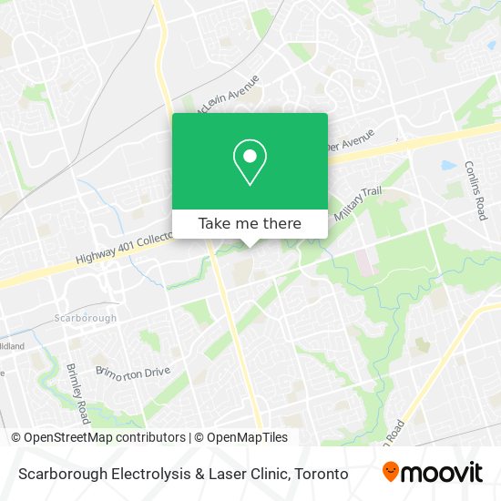 Scarborough Electrolysis & Laser Clinic map