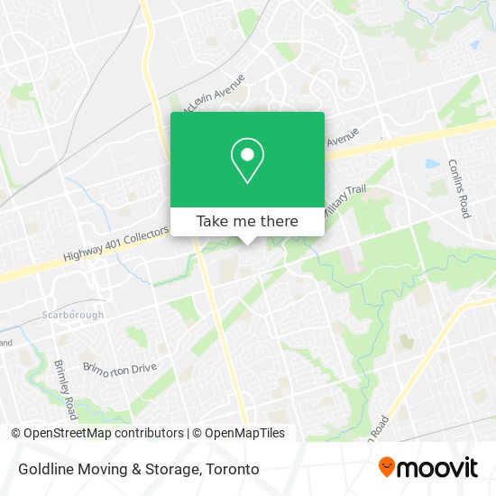 Goldline Moving & Storage map