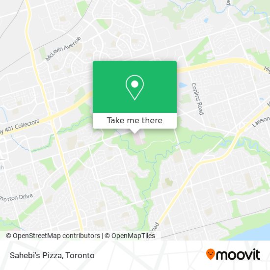 Sahebi's Pizza map