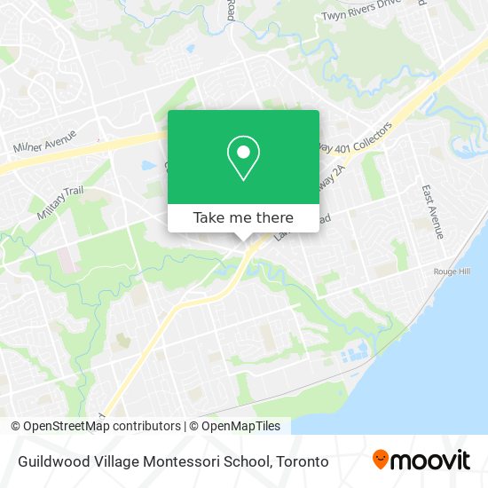 Guildwood Village Montessori School map