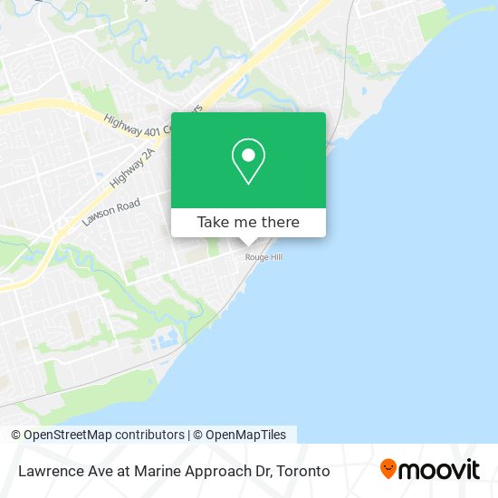 Lawrence Ave at Marine Approach Dr map