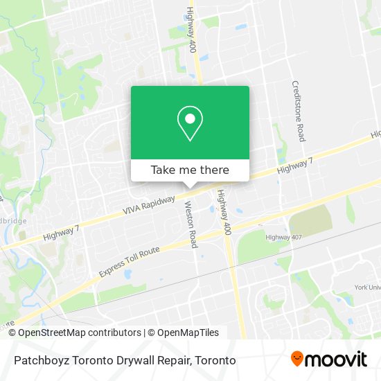 Patchboyz Toronto Drywall Repair map