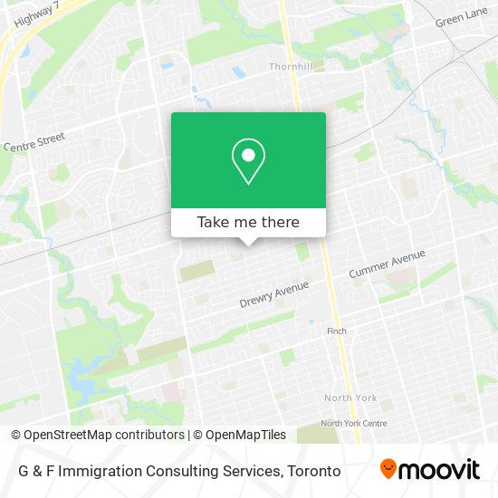 G & F Immigration Consulting Services map