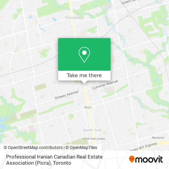 Professional Iranian Canadian Real Estate Association (Picra) map