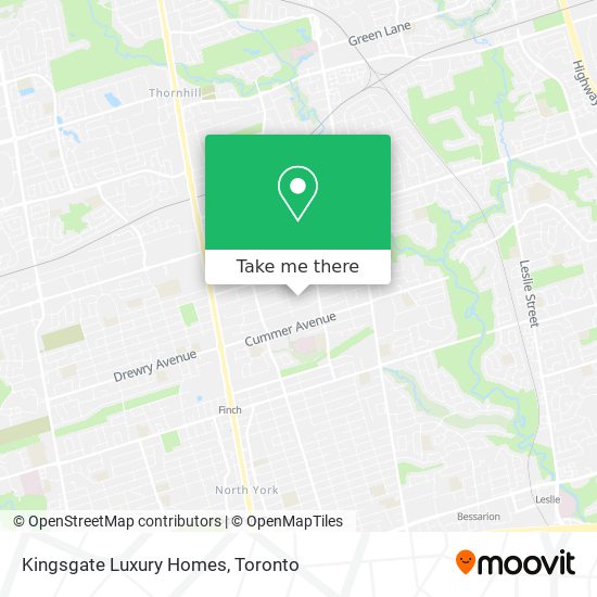 Kingsgate Luxury Homes map