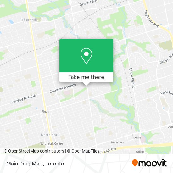 Main Drug Mart map