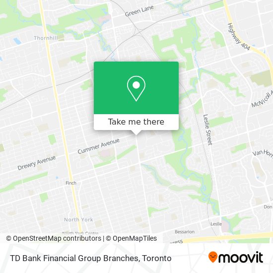 TD Bank Financial Group Branches plan