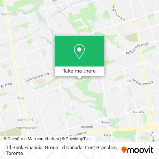 Td Bank Financial Group Td Canada Trust Branches plan