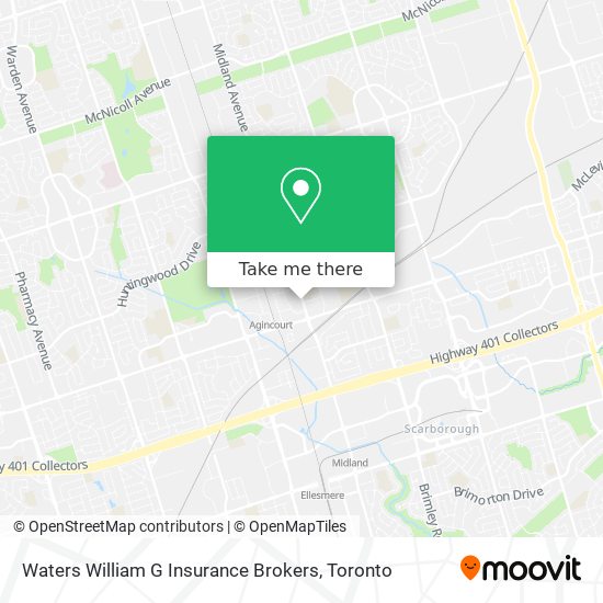 Waters William G Insurance Brokers map