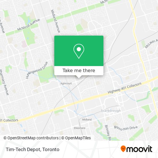 Tim-Tech Depot map