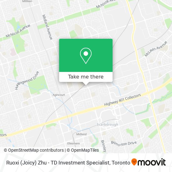 Ruoxi (Joicy) Zhu - TD Investment Specialist map