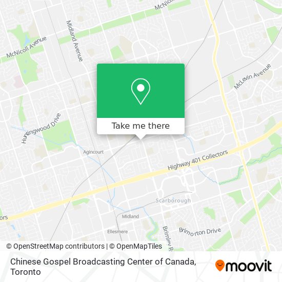 Chinese Gospel Broadcasting Center of Canada map