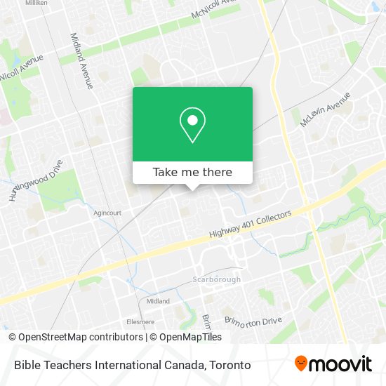 Bible Teachers International Canada map