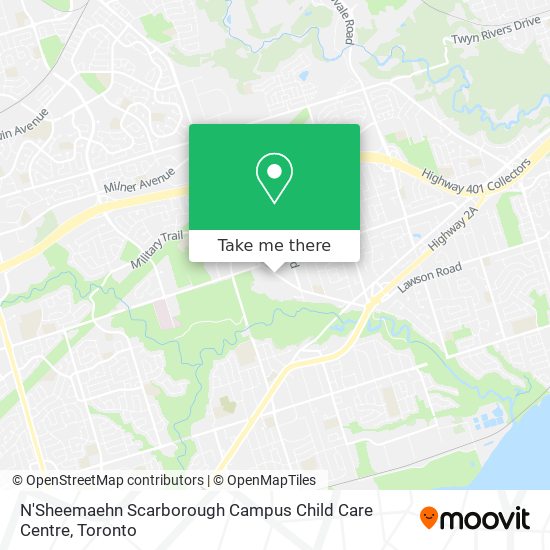 N'Sheemaehn Scarborough Campus Child Care Centre map