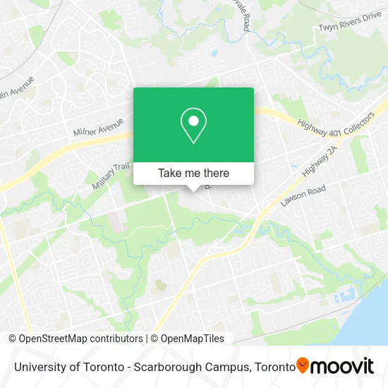 University of Toronto - Scarborough Campus map