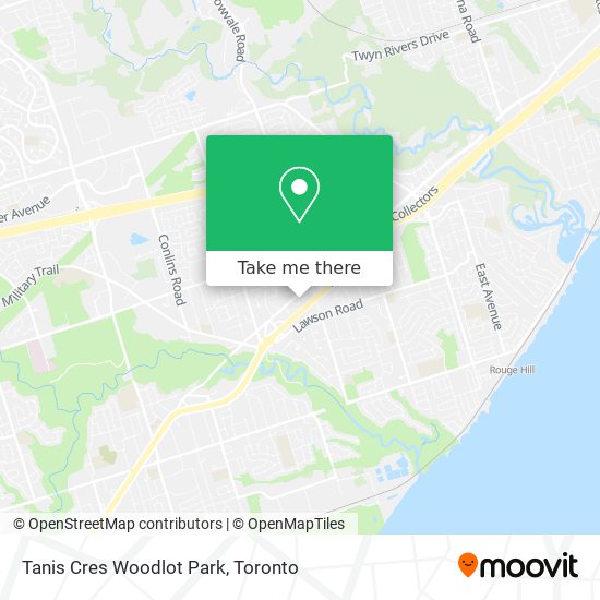 Tanis Cres Woodlot Park map