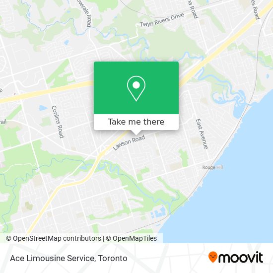 Ace Limousine Service map