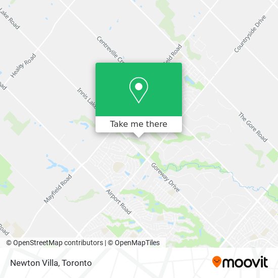 Newton Villa map