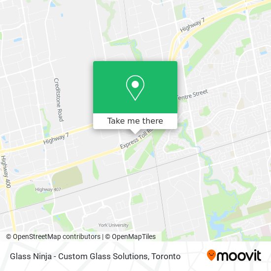 Glass Ninja - Custom Glass Solutions map