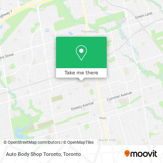 Auto Body Shop Toronto map