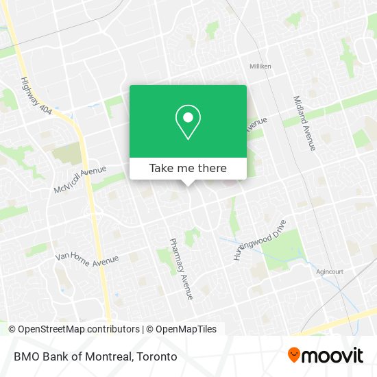 BMO Bank of Montreal map