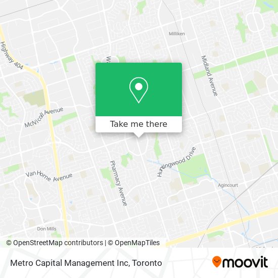 Metro Capital Management Inc map