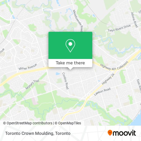 Toronto Crown Moulding map