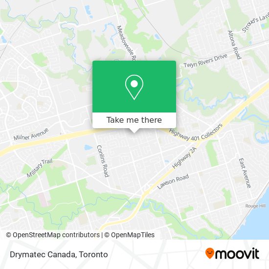 Drymatec Canada map