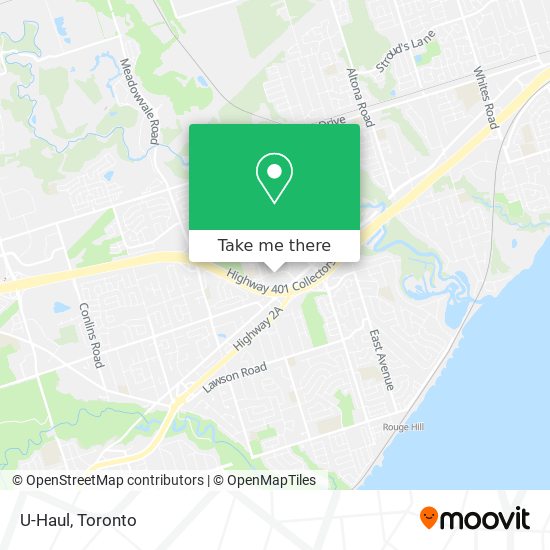 U-Haul map