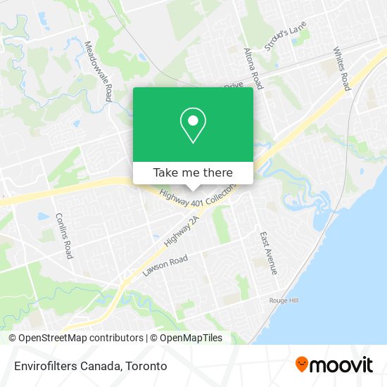 Envirofilters Canada map