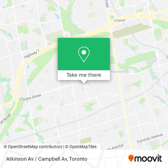 Atkinson Av / Campbell Av map